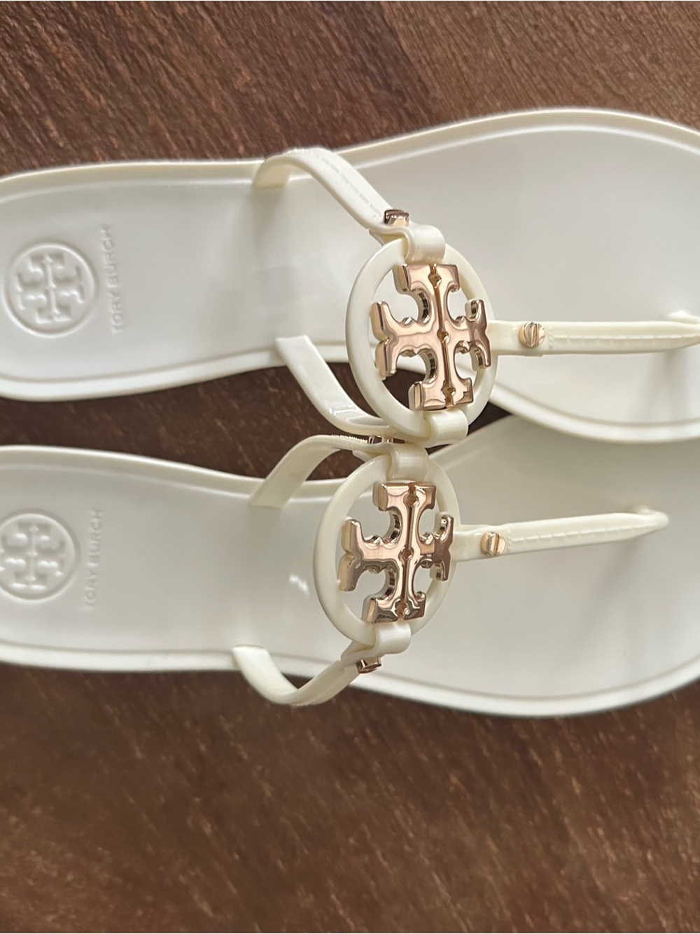 Tory Burch Mini Miller White Jelly Sandal